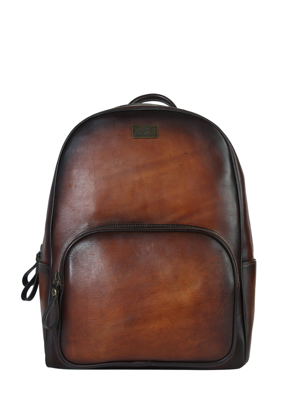 Hard Case Leather Backpack-Backpack-Kompanero Canada
