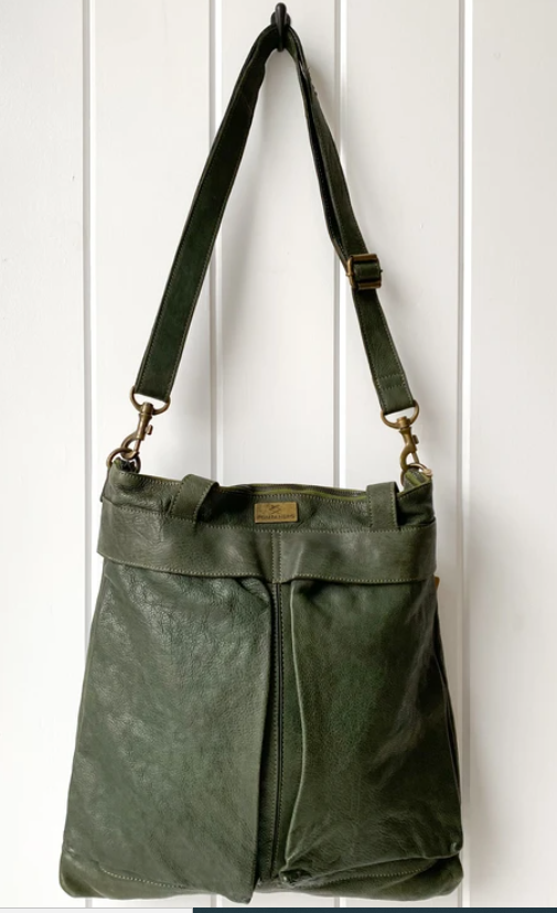 Leather Sling Bag - The Forest – Kompanero Canada
