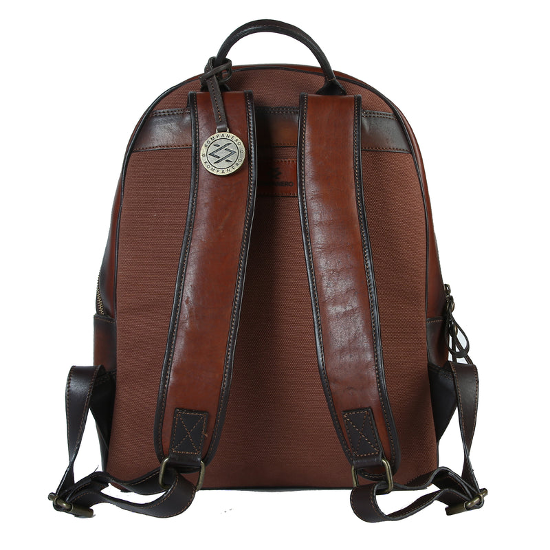 Hard Case Leather Backpack-Backpack-Kompanero Canada
