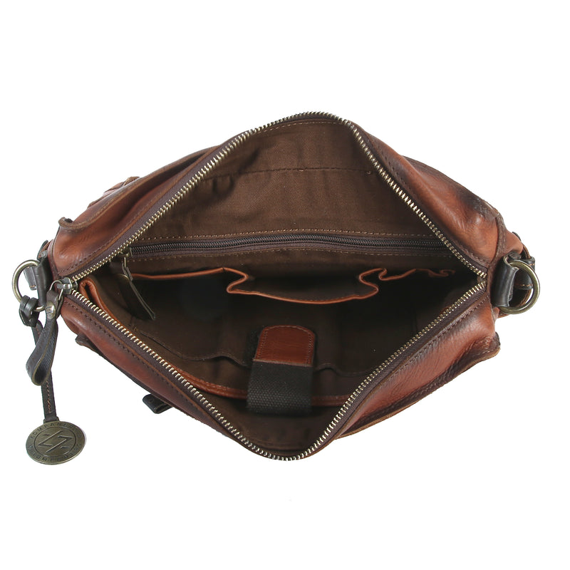 Leather Messenger bag - Carter-Messenger bag-Kompanero Canada